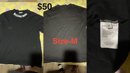Balenciaga Black Logo T-Shirt Size M