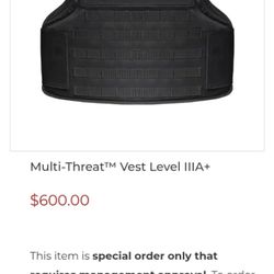 Multi-Threat™™ Vest Level IIIA+

$600.00