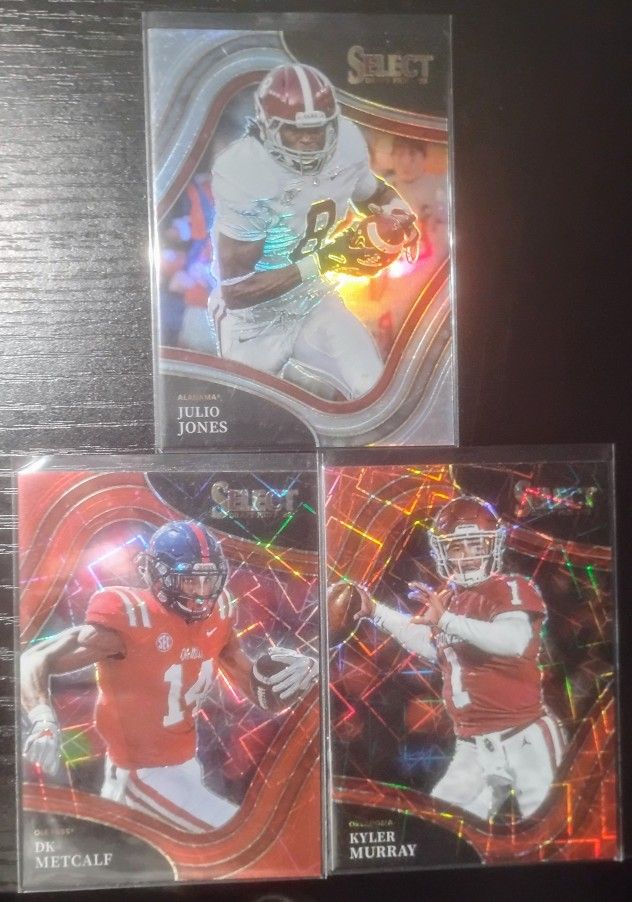 Kyler Murray, Julio Jones, DK Metcalf 3 Card Lot! Select Prizms