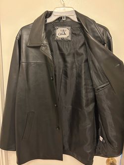 A Collezioni Black Leather Jacket XL