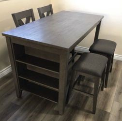 Counter height dining table set