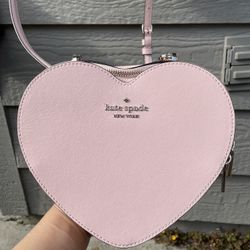 KATE SPADE PINK HEART SHAPE BAG