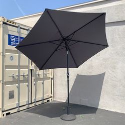 New in box $70 Patio Set (10ft Umbrella and Base Stand) Tilt Crank, Outdoor Garden Market, Beige or Red color