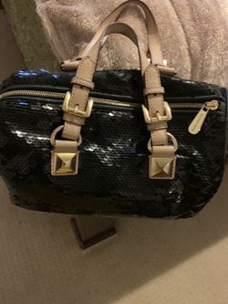 Michael Kors Sequined black Grayson bag