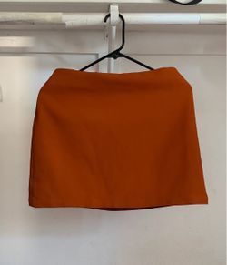 Burnt Orange Mini Skirt