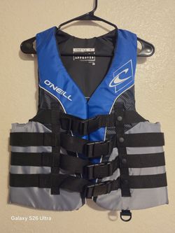 O'Neill Men's Superlite USCG Life Vest – Pacific/Smoke/Black size M
