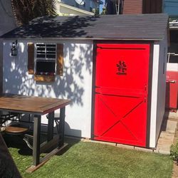 PLAYHOUSE WOOD SHED, WATERPROOF WOOD, BOLTED