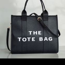 Black tote bag