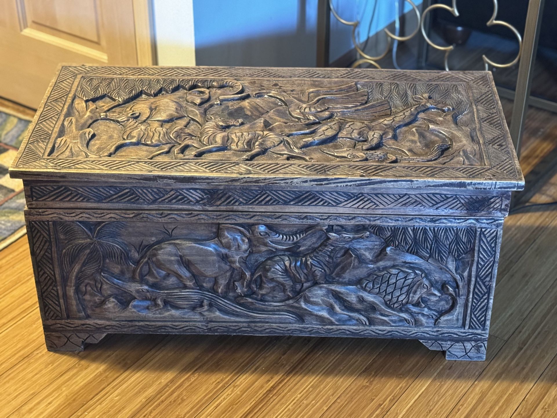 Unique Carved Storage Chest