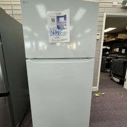 Refrigerator Top Freezer White 30’ LG Fridge