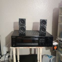 A Sony Stereo Receiver With Surround 