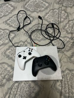 Xbox One S Console with Two Controllers