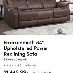 Power recliner Couch 3+ 1 Seater