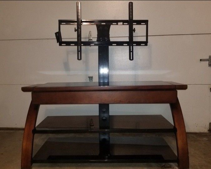 50" Tv Swivels Console with Drawer, O.B.O.