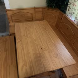 Kitchen Table Bench Set 