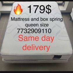Queen Size Mattress And Box Spring For Only $179