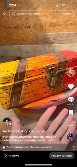 Custom hand painted utility box