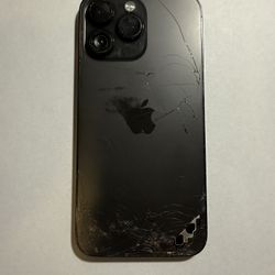 Apple iPhone 14 Pro Max Black - Unlocked - Cracked Back 