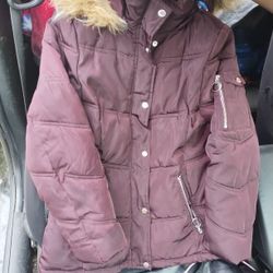 Steve Madden Burgundy Coat Size M/M