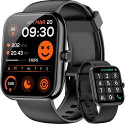 🌼 Smart Watch for Men Women Alexa Built-in, 1.83" HD Fitness Tracker Touchscreen with Call Function, IP68 Waterproof, 120+ Sport Modes, 24/7 Heart Ra