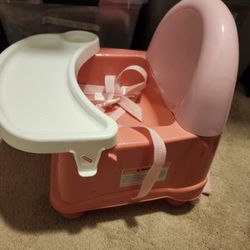 Pink Baby Chair/ Used/ $10 Cash Only/ Blue Diamond And Rainbow 