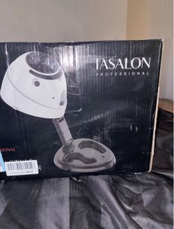 Hooded ionic salon style dryer. Brand new in box