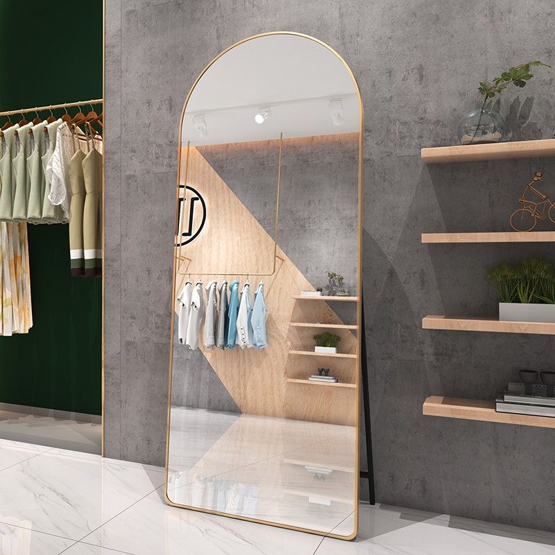 Arched Full Length Mirror, L71’’W31.5’’ Floor Mirror with Stand, Arched Wall Mirror Full Length, Large Standing Mirror Full Length, Wall-Mounted Mirro