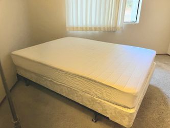 FREE - bed frame, Queen mattress/box spring