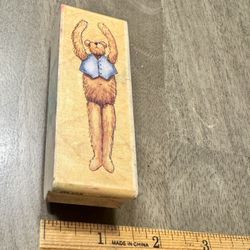 Bear rubber stamp 