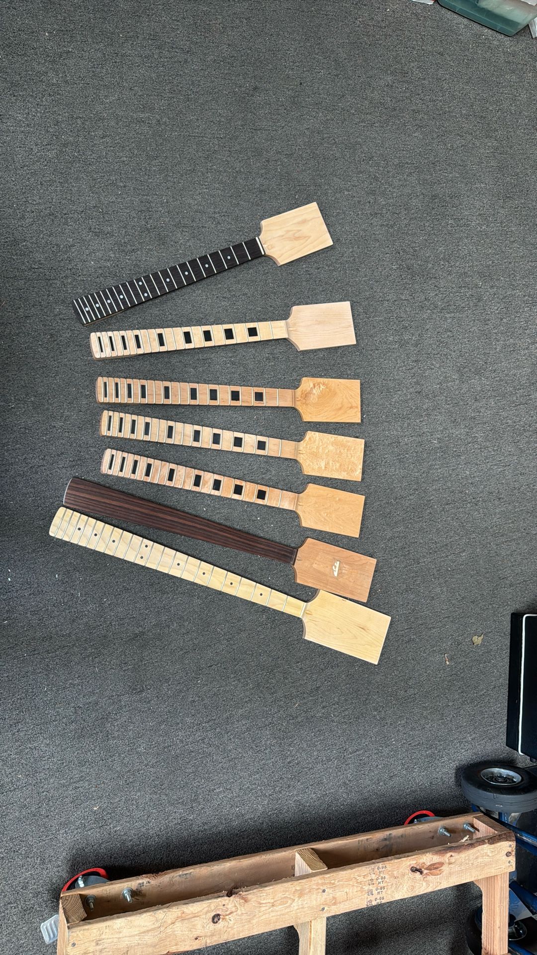 Close out sales— Unfinished guitar necks and bass necks