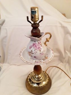 Old teapot lamp