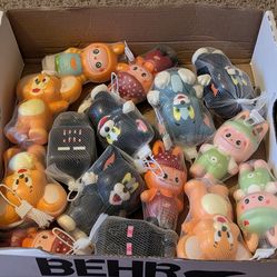Box of Cartoon Stress Reliever Squishy Toys