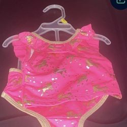 Baby Girl Bathing Suit 12 Mo