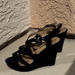 American Rag Womens Arielle Black Wedge Sandals