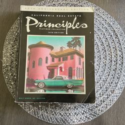 California Real Estate Principles by Walt Huber - 14th Edition, Text-book (2015)