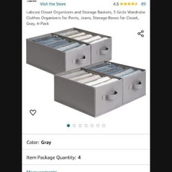 Pack Of 4 Closet Organizers 