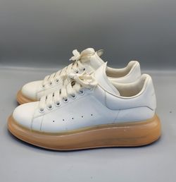 Alexander McQueen Oversized Chunky White Grey Clear Sole Sneaker Size 41 Euro