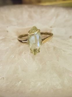 10k Peridot Ring