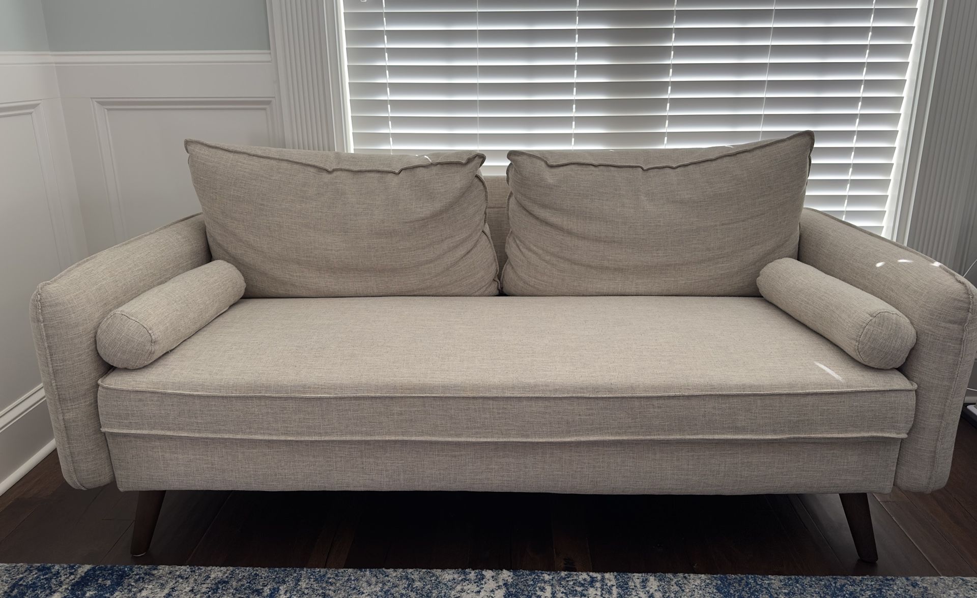 Beige Fabric Sofa 