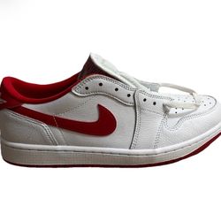 Air Jordan 1 Low White & Red – Men’s Size 11