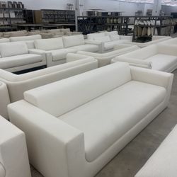 Restoration Hardware Sherry Wool Sculpture Luxe Sofa 