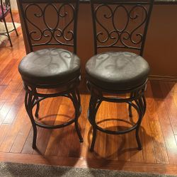 Dark Brown, Iron Wrought, 40 Inches Height, Diameter  16in