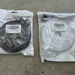 $10 Each Flat Slim Ethernet Cables Cat 5 6 7