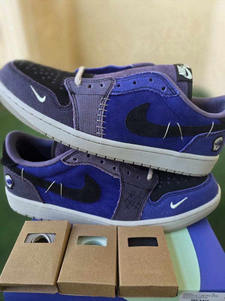 Air Jordan 1 Retro Low OG Voodoo Alternate Sz 12 Ds