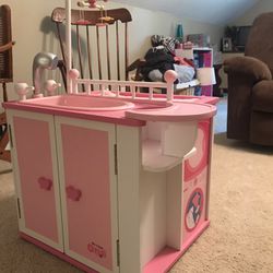 Baby Doll Changing Table And High Chair Combo