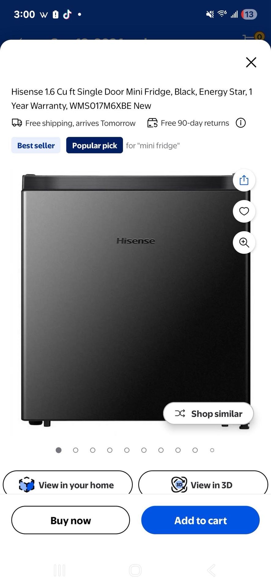 Hisense Mini Fridge 