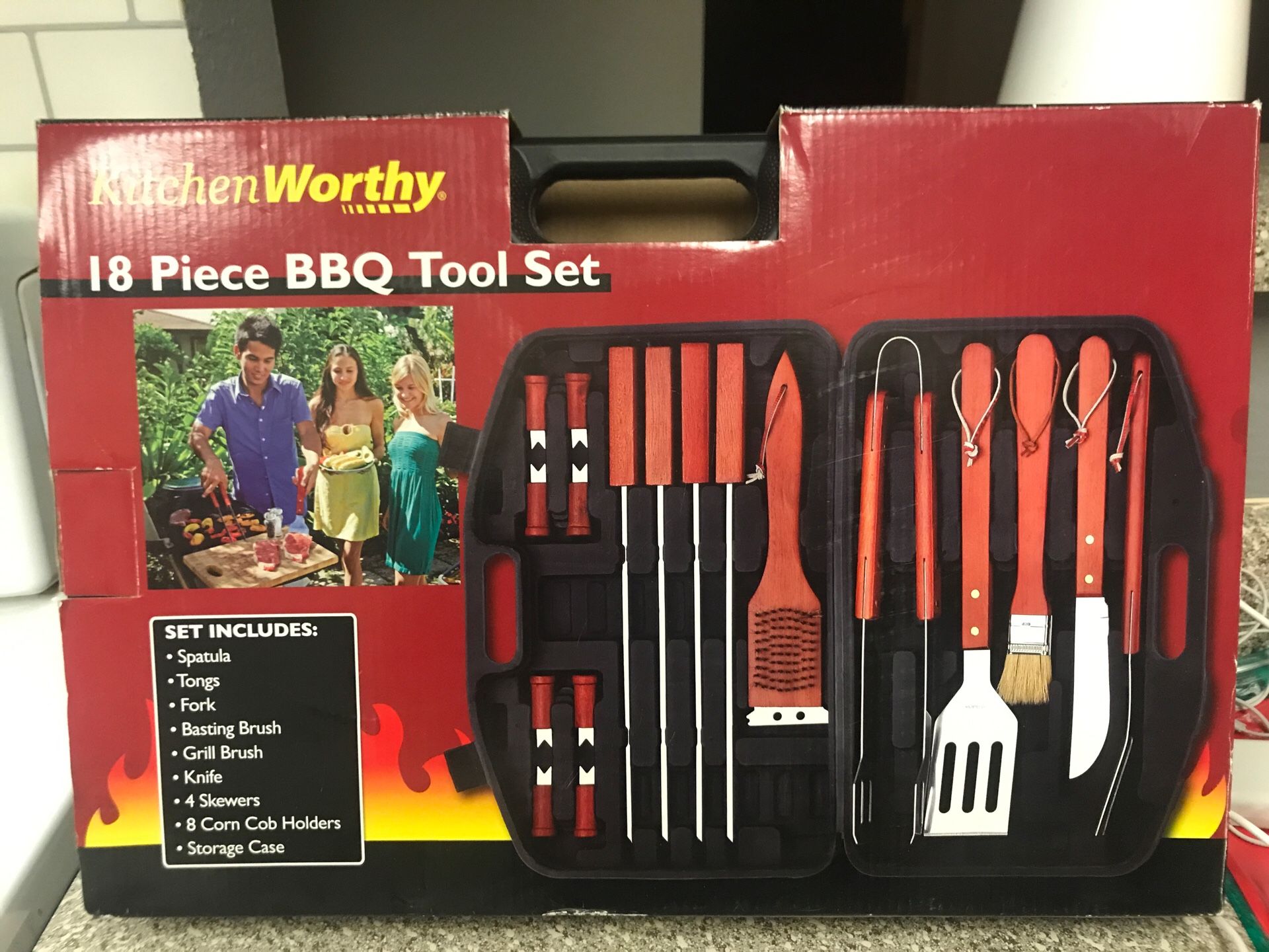 Kitchen worthy 18 piece BBQ grill set