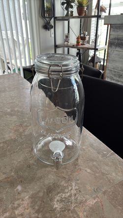 Mason glassware dispenser jar