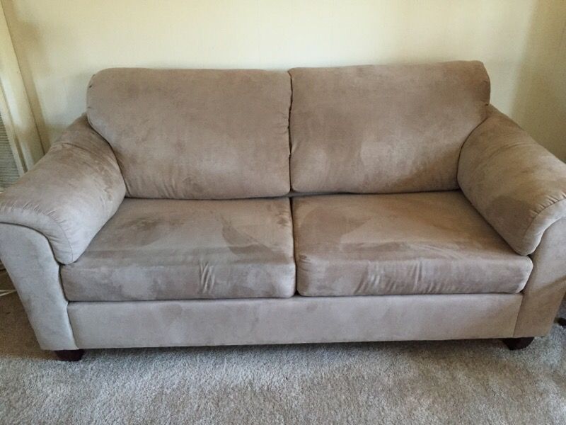 6' microfiber (faux suede) couch