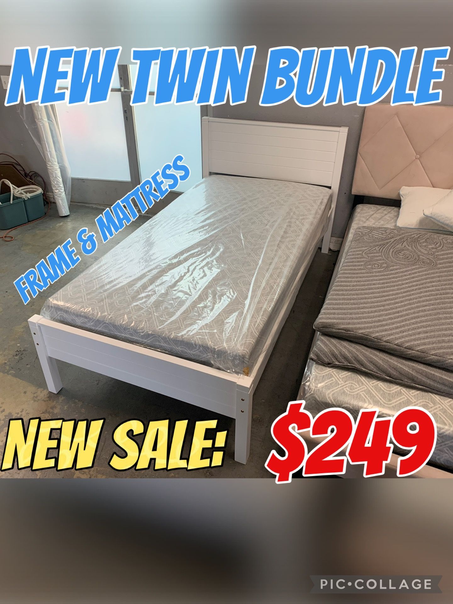 NEW TWIN BUNDLE (FRAME & MATTRESS)